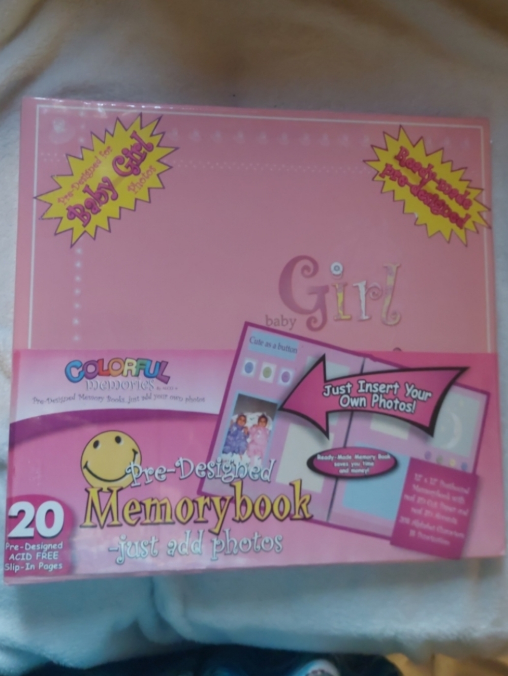 Pink Baby Girl Pre Designed Scrapbook